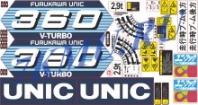 Набор стикеров для КМУ Unic UR 360